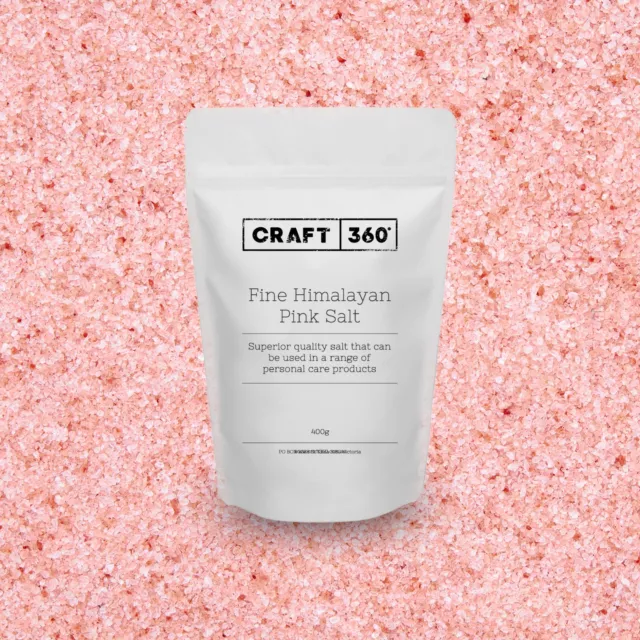 1.4 FINE - PINK HIMALAYAN PURE ROCK SALT EDIBLE - Crystal Soap Bath Scrub Food