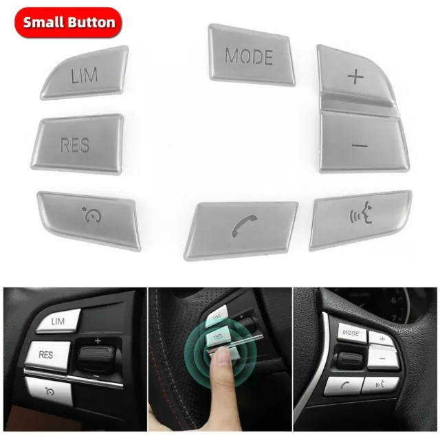 7x Steering Wheel Button Trim Cover Fit For BMW X3 F25（11-17）X4 F26（14-17）B F1