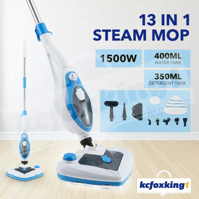 Maxkon 13in1 Steam Mop Cleaner Household Floor Carpet Cleaning 400ML Water Tank