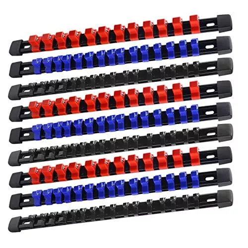 9pc Abs Socket Organizer Socket Rails Organizer For Toolboxes Premium Quality Dr