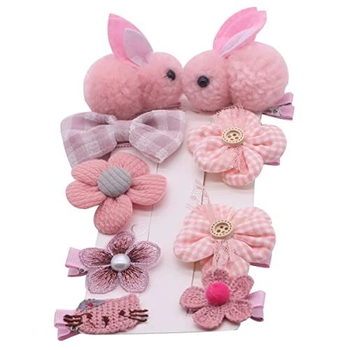 Petunny Hair Clips for Girls9Pcs Baby Girl Hairpins Toddlers Hair Bows Clips ...