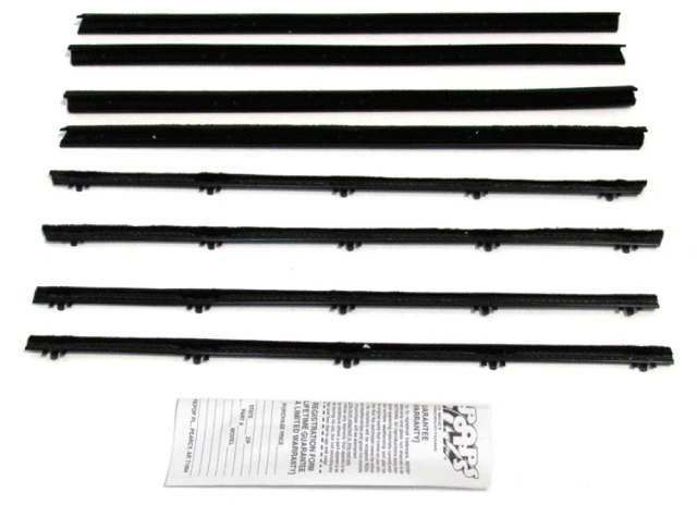 Window Sweeps Chrysler Dodge Plymouth B-Body 1966-1970 4DR Sedan Authentic 8pcs
