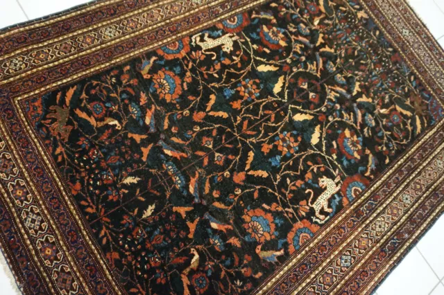 1216-Wunderschöner Original Antiker Persischer Teheran,156x112cm²,Carpet,Tappeto