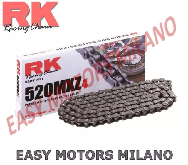 RK Chaîne Transmission 520MXZ4 Argent 114 Maillons Husqvarna TC Te TXC Wr Cr 250