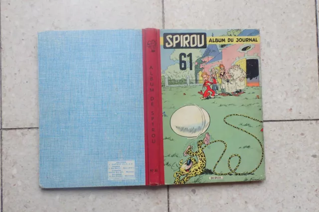 recueil album reliure spirou 61 du le journal de   TBE-TTBE