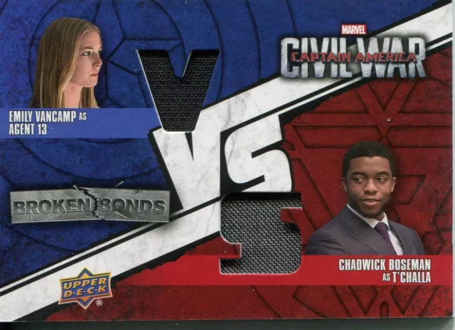 Captain America Civil War Broken Bonds Dual Vs Relic Card BBV-CT