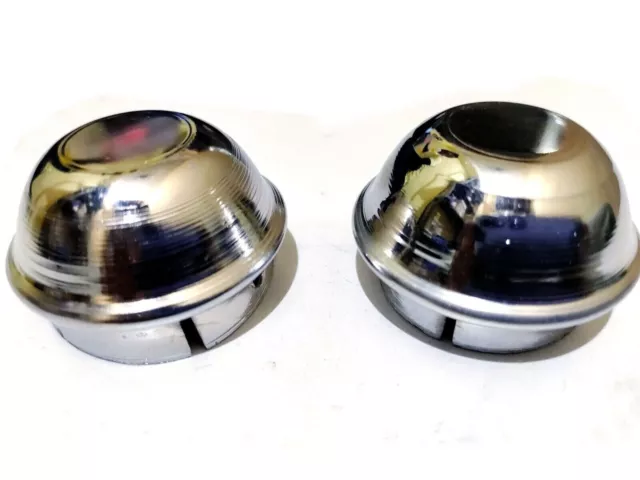 Vespa 10" Wheel Hub Cap Chrome Front And Rear Set Fits For Vespa PX LML