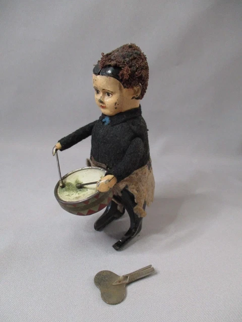 AUTOMATE DE NOEL MUSICIEN OURS TAMBOUR POUR DECORATION DE VITRINE