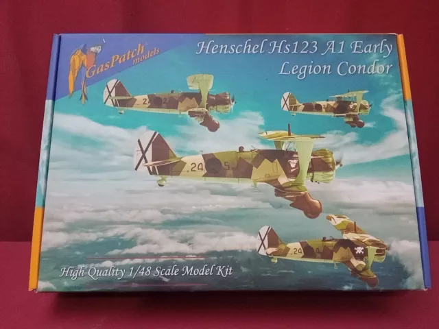 Kit Gas Patch Models 1/48 Henschel Hs 123 A1  Early Legion Condor