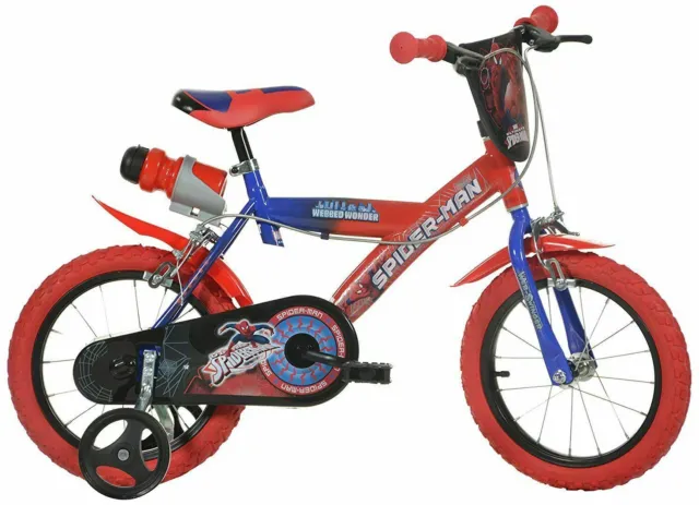 Bici Bicicletta Bambino Spiderman Misura 12" 14" 16" 20" Dino Bikes