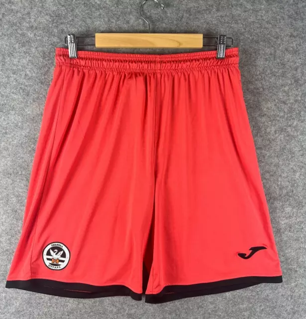Joma Swansea City Football Shorts Mens Extra Large Orange Polyester Gym Sports