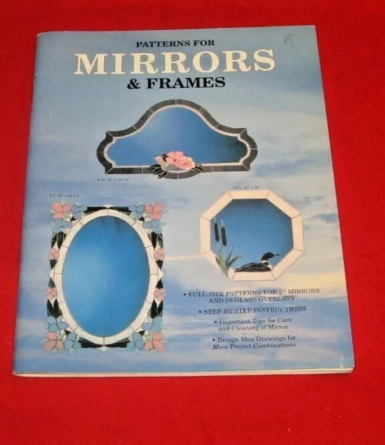 Tiffany , Vorlagenbuch , Kanada , PATTERNS FOR MIRRORS & FRAMES ( 10 )