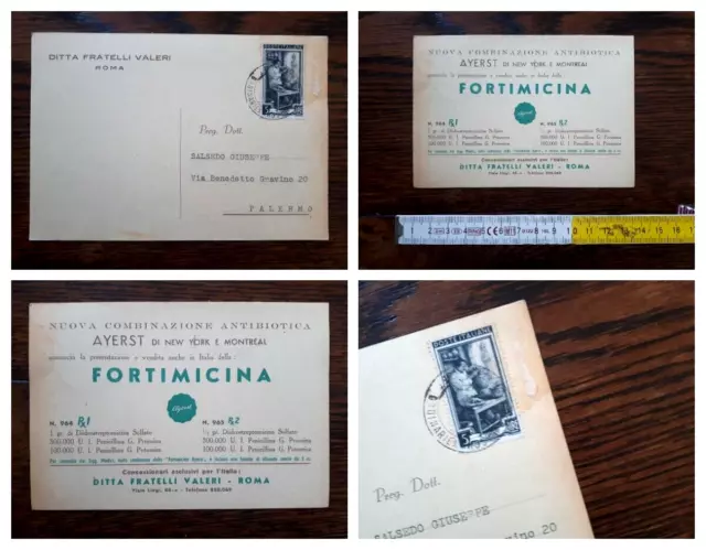 cartoline pubblicitarie farmaceutica antica rara viaggiata pubblicità anni 60 70