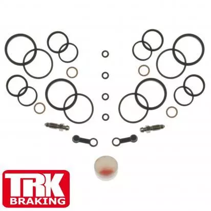 Front Brake Caliper Repair Seal Kit Compatible With Suzuki TL 1000 SW 1998