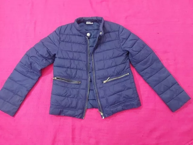 Next Children's Long Sleeve Unisex Kids Zip Jacket Navy Size 9 Years