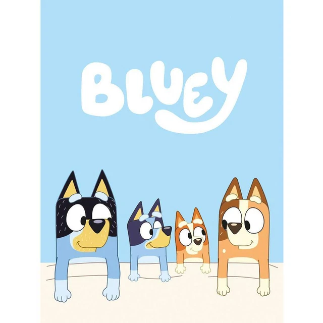 Serviette De Bain 70x140 Serviette De Bain Bluey Enfant 70x140cm - Paréo Plage Piscine Serviette Personnage Enfant