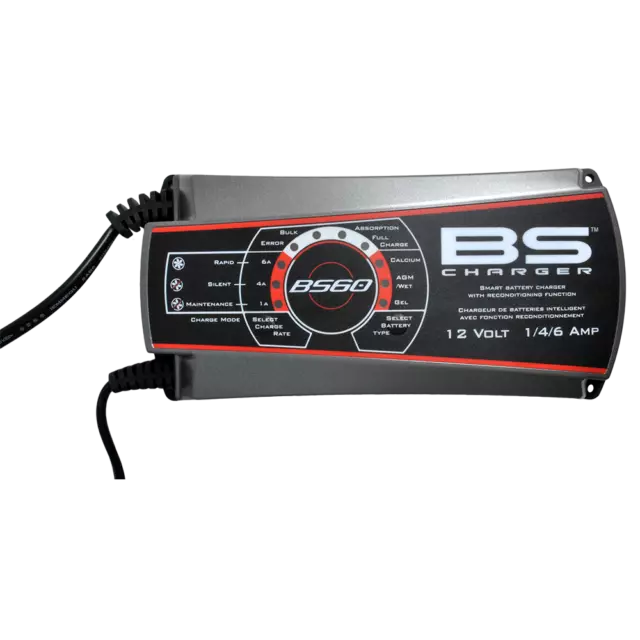 BS CHARGER Chargeur de batterie BS Charger BS60 12V-1/4/6A