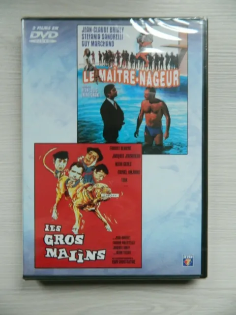 DVD neuf 2 FILM Le Maitre Nageur Les Gros Malins GALABRU CARMET Brialy Marchand