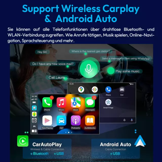 XGODY 10.26" 4K Dashcam Carplay Car DVR Kamera Touch Screen Fit Android IOS GPS 2