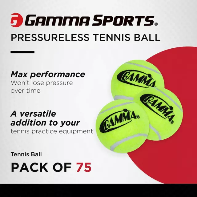 Pressureless Tennis Balls - Durable, Portable for Practice & Training, All Court 2