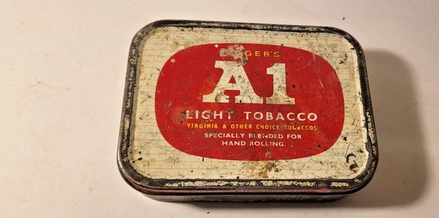 TOBACCO TIN 20 oz Ringer's A1 Light Tobacco specially blended for  handrolling £2.23