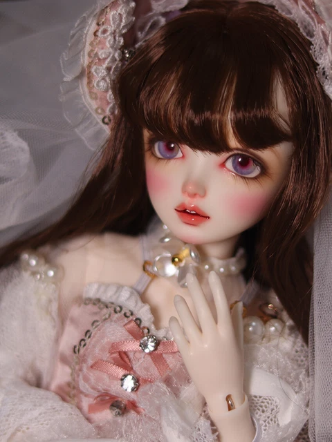 Bambola 1/4 BJD donna ragazza palla nuda articolata corpo senza occhi viso trucco bambole fate