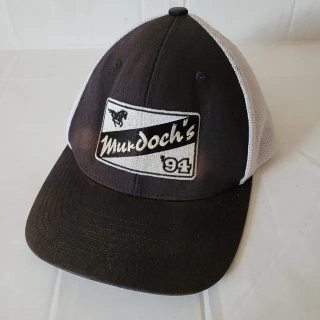 Vintage Murdoch's Hat Feed Supply Store 94 Mustang Black Trucker Mesh