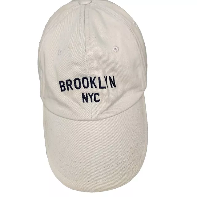 Old Navy Brooklyn NYC Baseball Cap Unisex Adult One Size Adjustable Off White