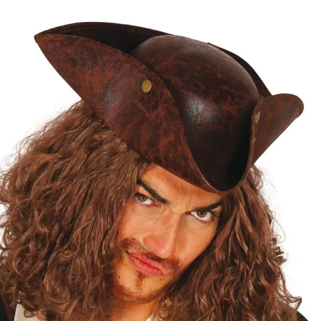 Chapeau Pirate Faux Cuir Adulte