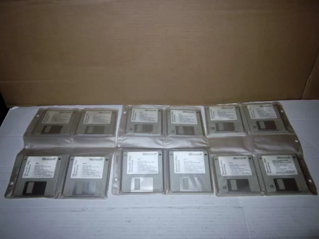 Disques disquettes vintage Windows Microsoft Office Professionnel version 4.3 24 ct.