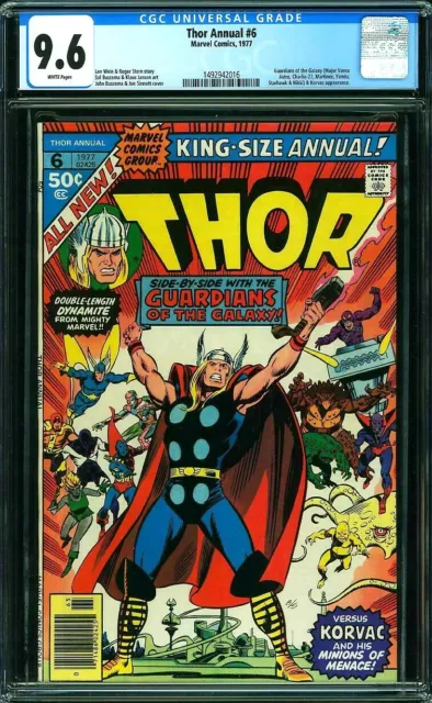THOR ANNUAL 6 CGC 9.6 GUARDIANS of the GALAXY New Case MARVEL - Bronze Age 1977