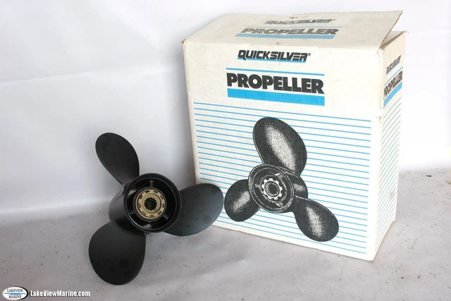 QUICKSILVER/MERCURY PROPELLER 12.5 x 23, 3 blade Aluminum prop NEW 48 ...