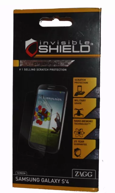 Protection d'écran premium ZAGG INVISIBLE SHIELD pour Samsung Galaxy S4 **NEUF***