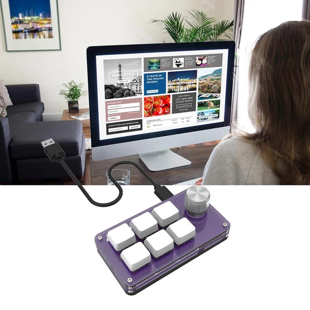 MINI KEYPAD MECHANICAL Keyboard DIY Custom USB Programming Copy Paste ...