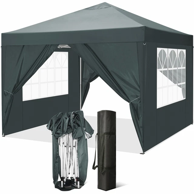 Pavillon 3x3 Gartenzelt Falt Pavillion Wasserdicht Partyzelt Bierzelt UV-Schutz 2