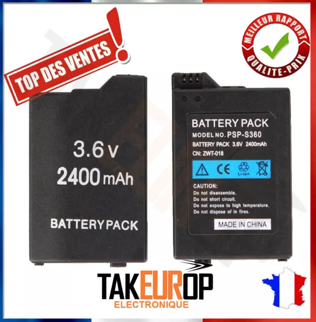 Batterie pour Sony PSP 2000 SLIM & LITE  2000 3000 2004 3004  - 2400 mah