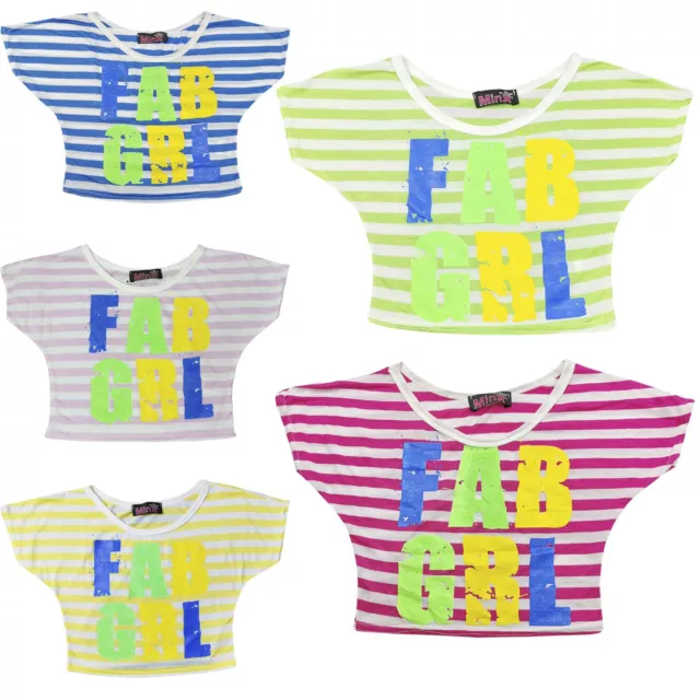 Camicia ventre elegante top e magliette per bambine FAB GRL alla moda moda top e magliette