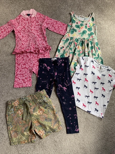 Girls Summer Bundle, Benetton, Jojo, M&S, Blue Zoo, H&M Age 4-5 Years
