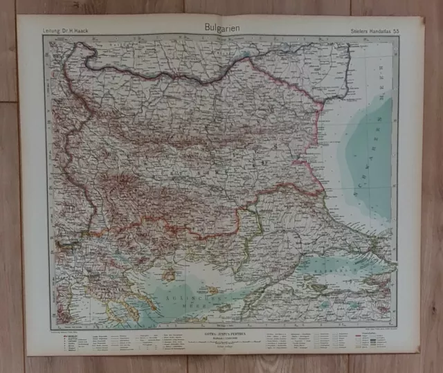 Landkarte map 1931: Bulgarien. Sofia Europa