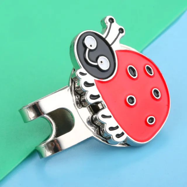 Golf Ball Marker Alloy Lady Bug With Bonus Magnetic Hat Clip Hat Golf Accessory