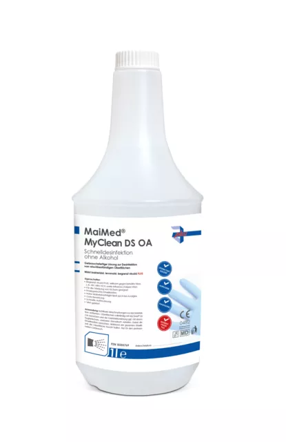 MaiMed MyClean DS OA - Schnelldesinfektionsmittel - ohne Alkohol - 12 x 1L