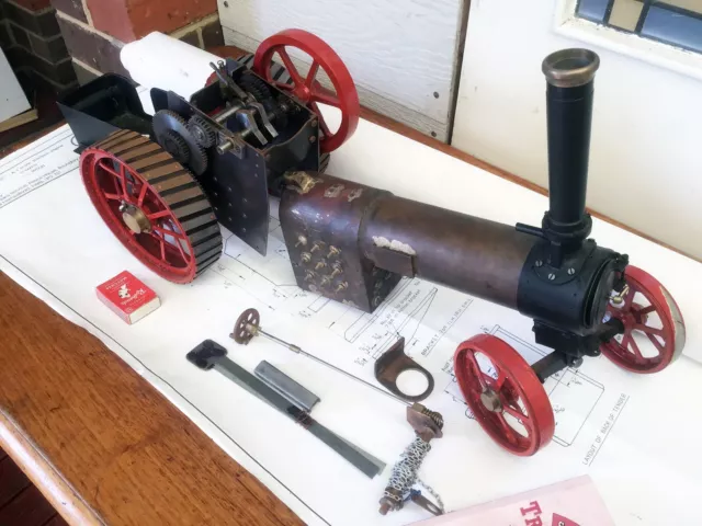 Minnie 1" Scale Live Steam Traction Engine Incomplete Advanced Project L.C.Mason