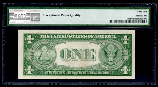UNITED STATES 1935E $1 Silver Certificate. FR#: 1614* (STAR NOTE). PMG: 64 EPQ. 2