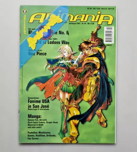 Animania - Ausgabe 40 - 2001 Manga Magazin Heft