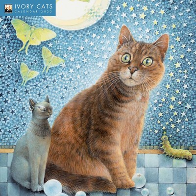 IVORY CATS BY Lesley Anne Ivory 2023 Wall Calendar £10.50 - PicClick UK