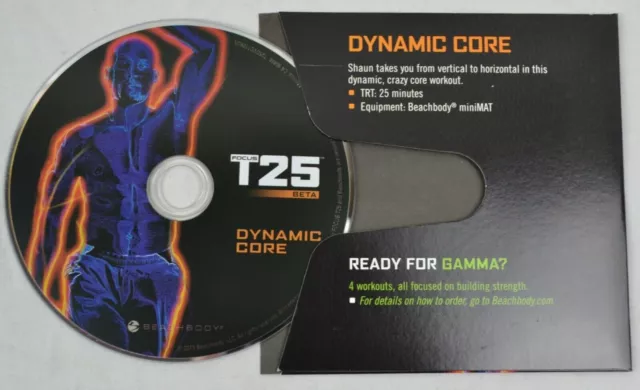 Replacement (DVD) Shaun T : Focus T25 Get It Done - Workout Alpha - Dynamic Core