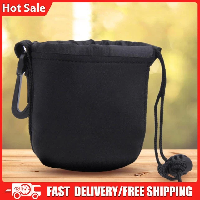 2PCS Universal Neoprene Waterproof Soft Pouch Bag Case for Video Camera Lens