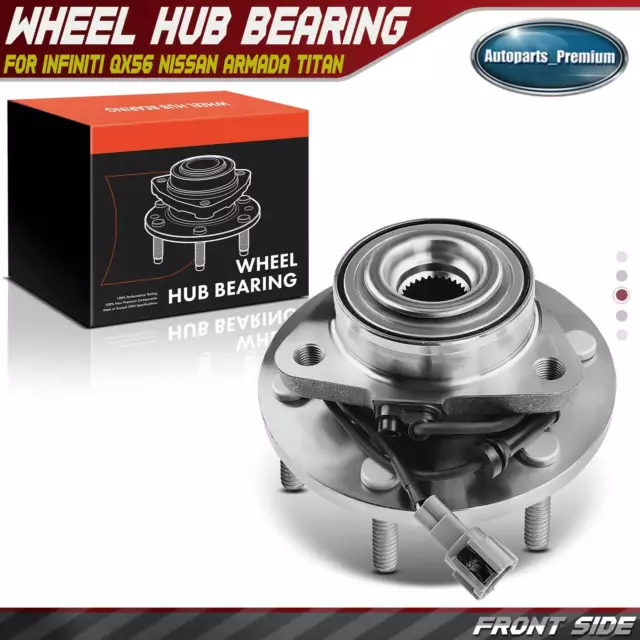 Front LH or RH Wheel Hub Bearing Assembly for Infiniti QX56 Nissan Armada Titan