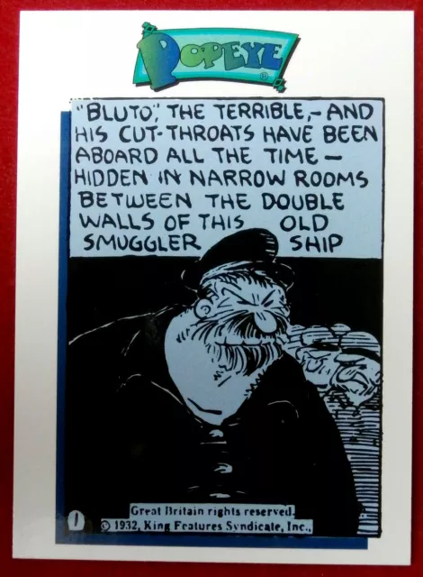 POPEYE - Card #38 - FIRST APPEARANCE OF BLUTO - Card Creations - 1994