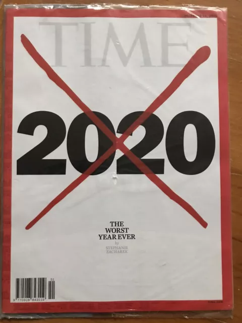 Time Magazine 2020 Worst Year Ever Red Cross X Pandemic Protests US NEW SEALED